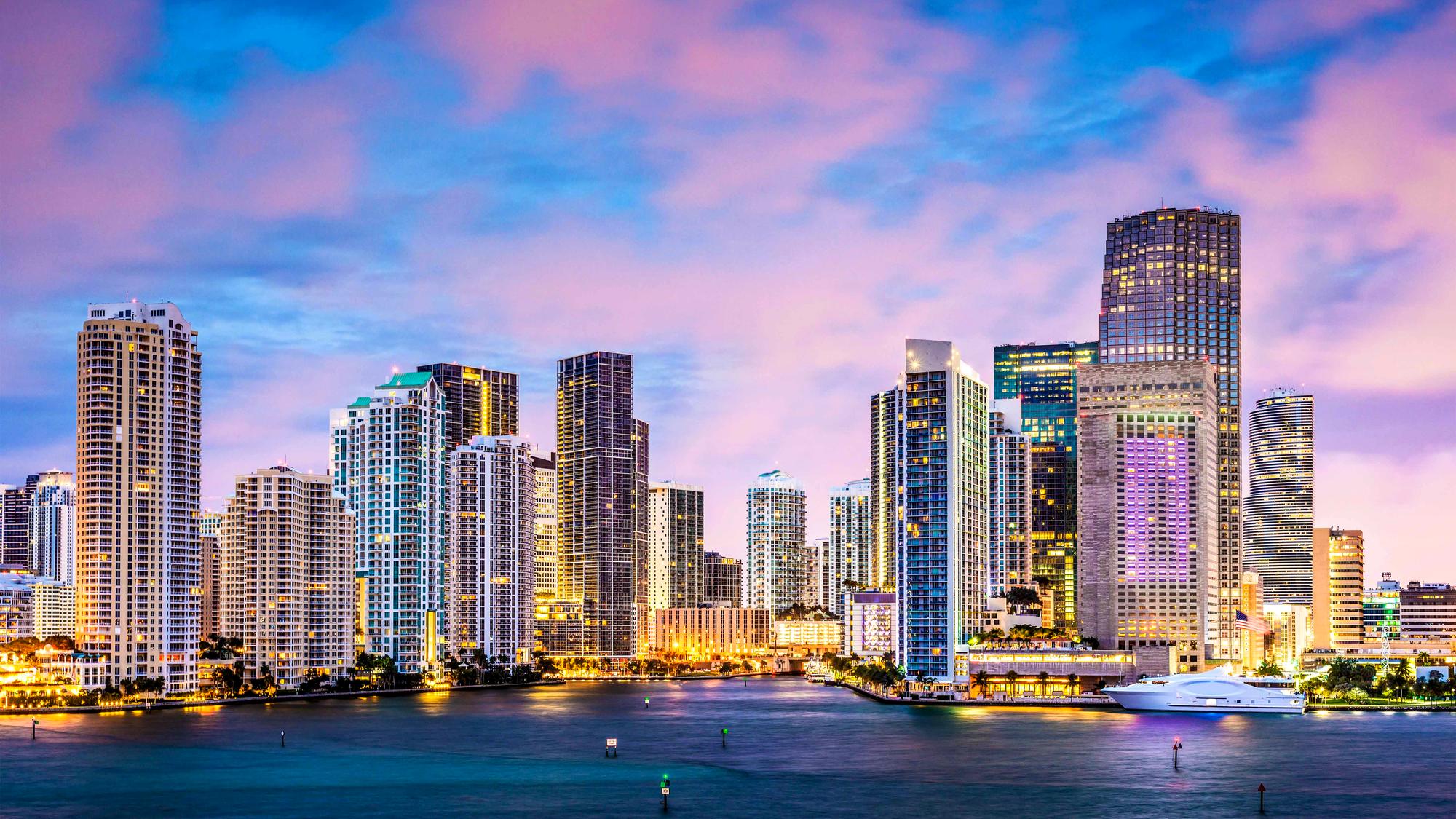 Miami al atardecer