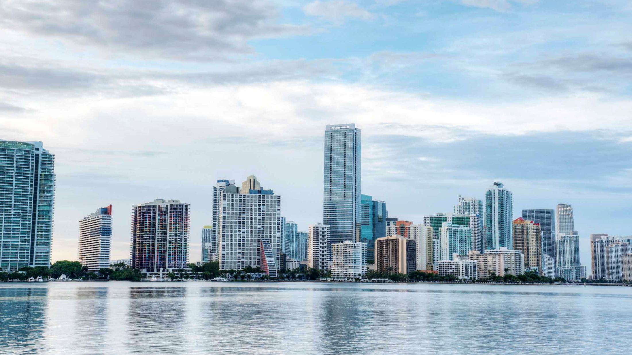 Brickell, Miami, desde la bahía