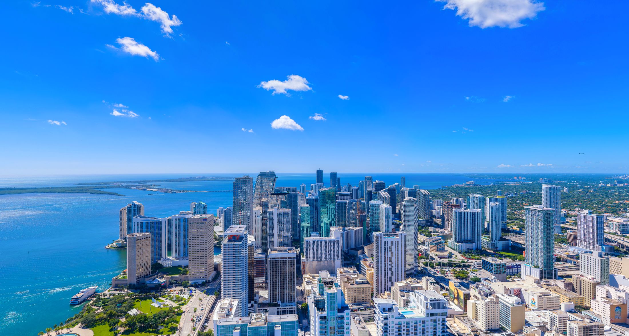 Brickell, Miami, desde el aire